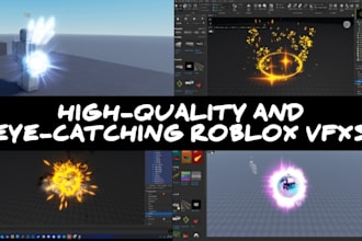 create eye catching roblox vfx, visual effects, game vfx for your roblox game
