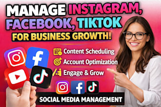 manage instagram, facebook, tiktok for business growth in italy