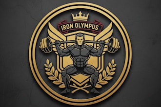 design a powerful weightlifting logo for your brand