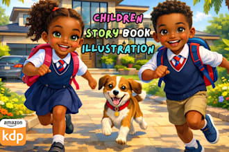 children story book illustration children story children story book illustration