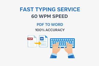 do professional urdu, english, and math typing at 60 wpm