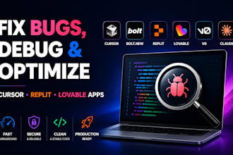 fix bugs, debug and optimize cursor, replit and lovable apps