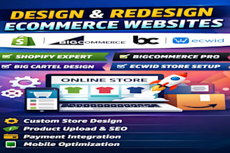 design redesign big commerce website store shopify developer big cartel ecwid