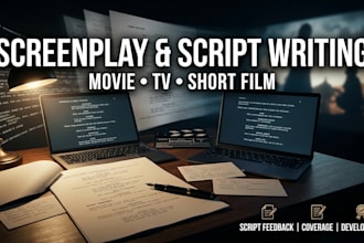 write and edit movie script, screenplay, short film script and screenwriting