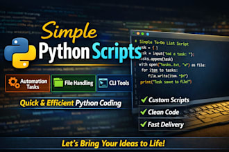 write beginner friendly python scripts for your needs