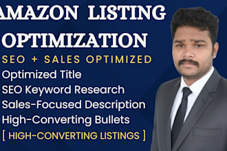 write amazon product listing with keyword research and SEO optimization