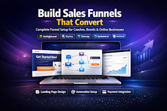 build sales funnel in gohighlevel kartra simvoly systeme io builderall