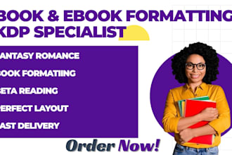 book formatting ebook formatting KDP formatting  fantasy romance beta reading