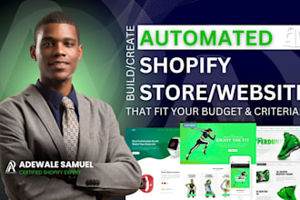 build an automated shopify dropshipping store,shopify automation,shopify website