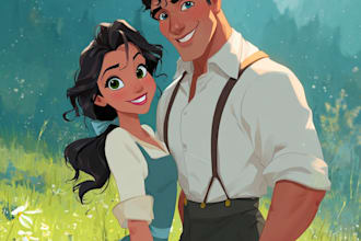 draw disney portrait cartoon character illustration art