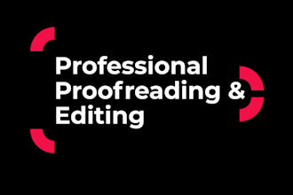 proofread and edit your document for grammar, spelling, and punctuation
