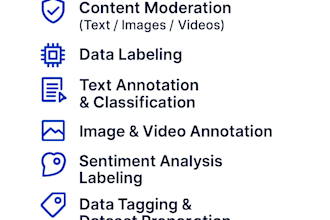 moderate content and label data
