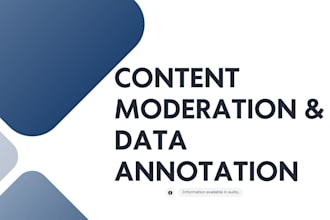 do content moderation, data labeling and annotation services