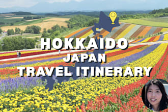 create a custom hokkaido japan travel itinerary