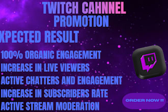 do organic promotion to boost live chatters