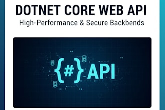 develop modern dot net core web apis and sql backends