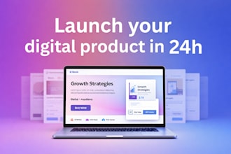 build a ready to sell digital product website with stripe checkout