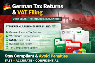 prepare and file your german tax return vat income tax using elster