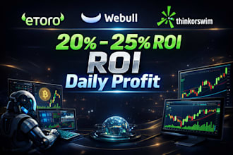 develop stock trading bot, thinkorswim, robinhood bot, etoro, webull, spx bot