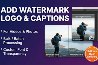 add watermark, captions or logo to your videos and photos