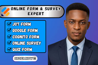 create jotform, typeform, cognito form, google form, formello, online forms