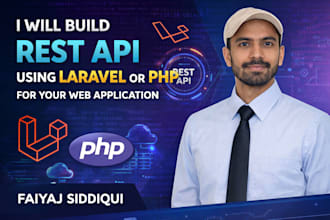 build rest API using laravel or PHP for your web application