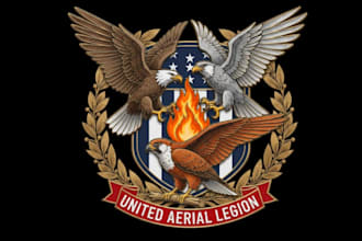 make american, eagle, falcon, phoenix, hawk or badge logo