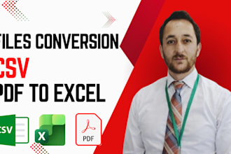 do conversion PDF documents into excel, CSV and editable