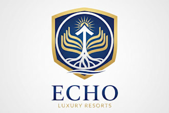 design a luxury and professional hotel logo for your brand