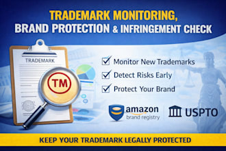 provide trademark monitoring brand protection and infringement check