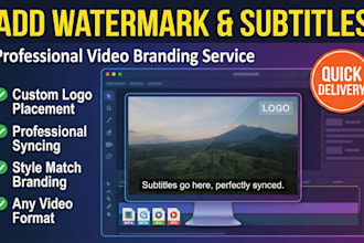 add watermark, logo or subtitles to your videos