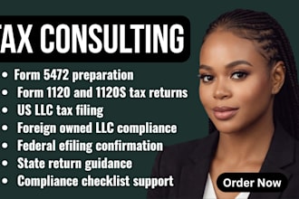 prepare and efile form 5472, 1120, 1120s and US tax returns