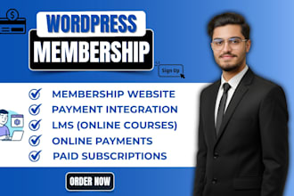 build wordpress membership website