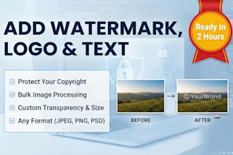 add watermark logo or add text image and photos