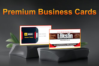 design a professional and minimalist double sided business card