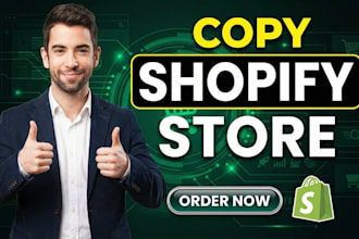 copy, clone or duplicate any website into shopify store