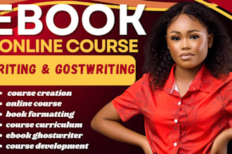 create ebook online course ebook writer course curriculum course content