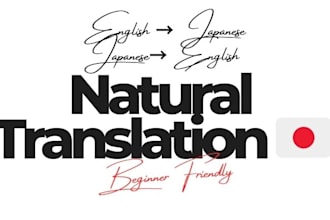 translate english to natural japanese