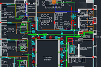 hvac duct layout autocad