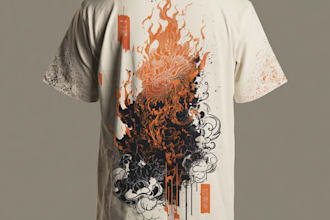 make professional t shirt and apparel graphic for your brand