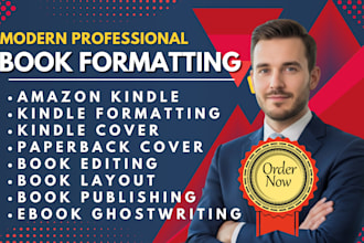format, edit and publish kindle books on amazon kdp, paperback cover