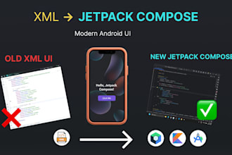 convert android XML UI to jetpack compose