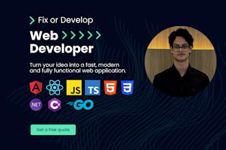 build your web app or dashboard interface