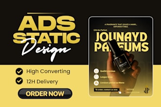 create high converting static meta ads creative in 12 hours