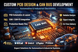 design pcb and can bus systems for automotive and industrial use