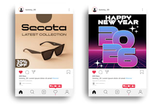 design eye catching social media promotional posters