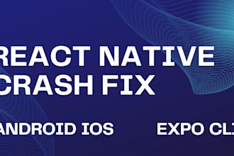 fix react native crash and red screen errors