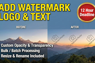 add watermark to your pictures logo, words