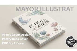 design poetry book cover for amazon kdp and print