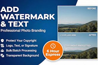 add watermark logo or add text in your photos